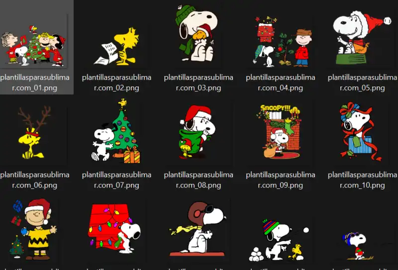 42 vectores snoopy navidad png pdf svg