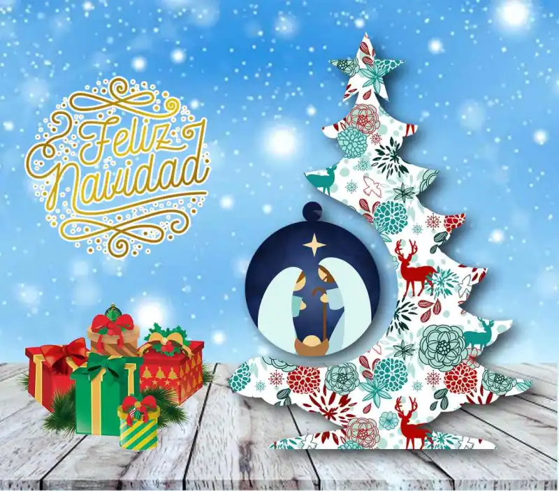 Adornos arbolitos de navidad editables 30 diseños