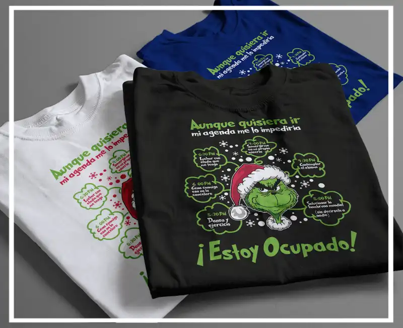 Agenda-Grinch-2 diseños vector DTF Sublimacion