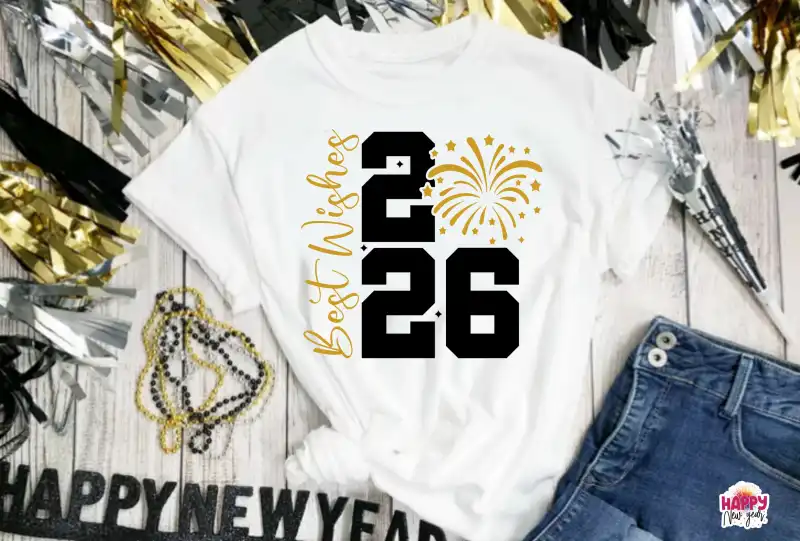 año nuevo 2026 playeras 2 diseños png