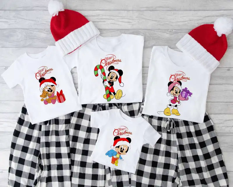 Familia Mickey Minnie NAVIDAD 4 Diseños png