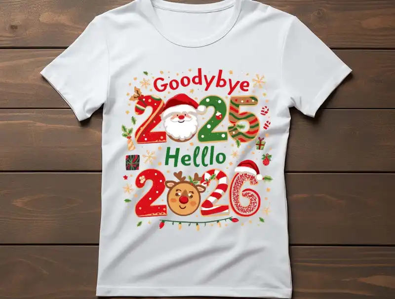 good bye 2025 hello 2026 Vector PDF