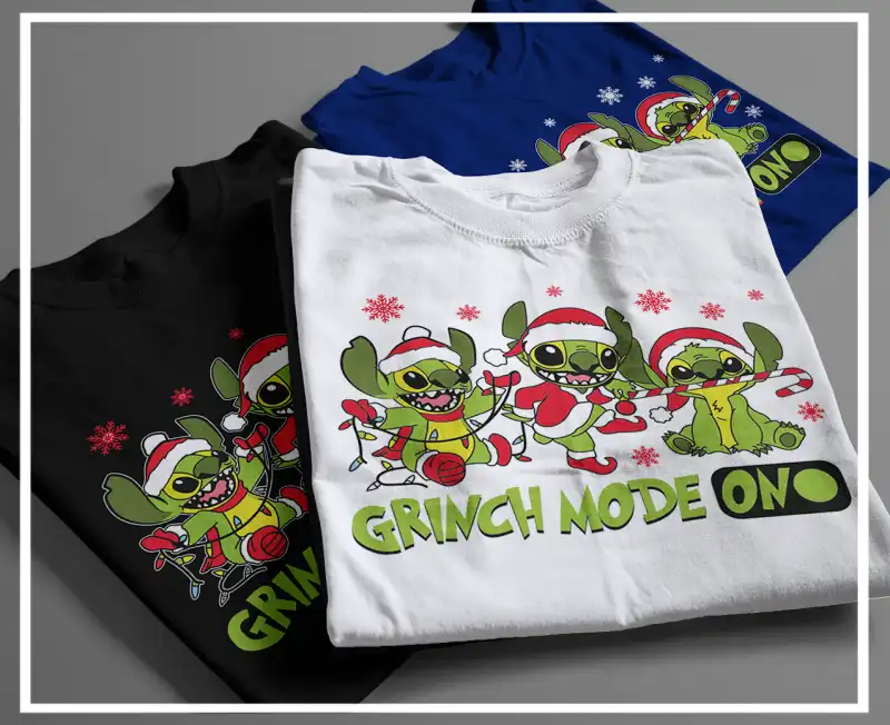 Grinchy-Flake Grinch-Mode-On stitch 2 vectores