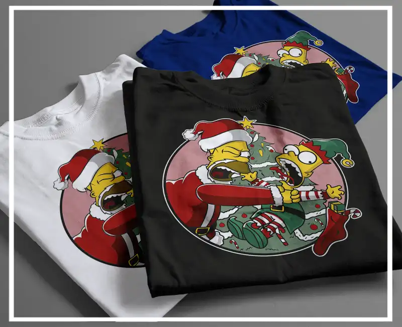 Homero simpson Merry-Beermas Feliz-Navidad 2 vectores bart