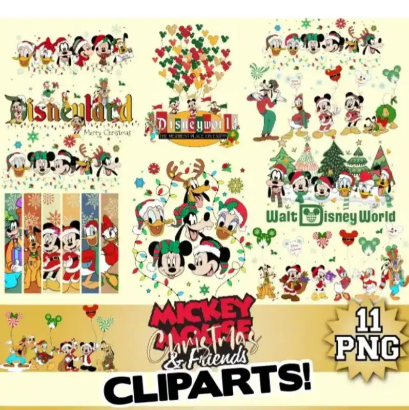 mickey-mouse-and-friends-christmas 11 diseños png
