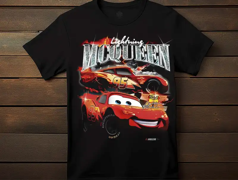 rayo mcqueen DTF PNG Semitonos playera