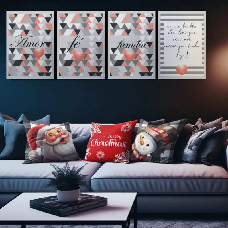 Vectores Cojines Navidad Plantillas