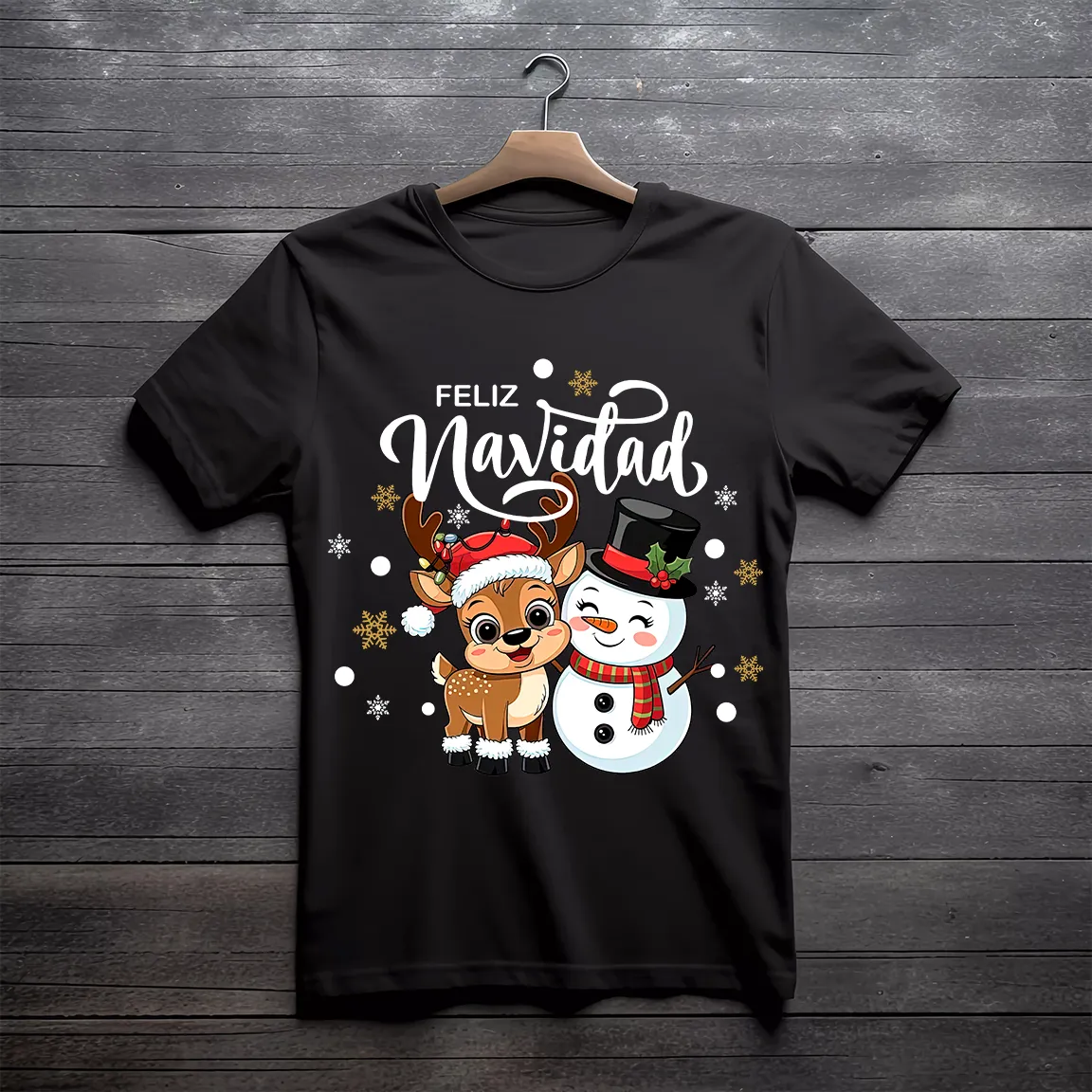 Reno Hombre de nieve PNG Navidad