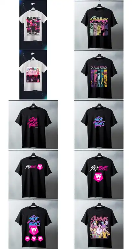 10 plantillas Saja Boy K pop Demon Hunters