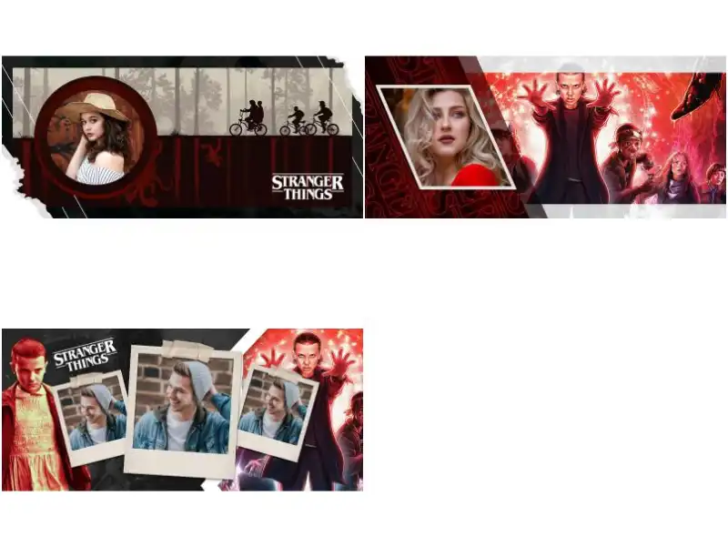 3 plantillas stranger things tazas foto