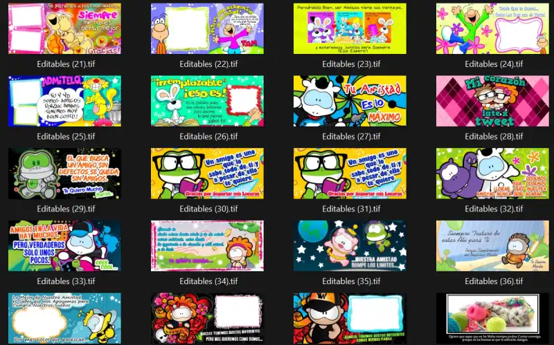 43 Plantillas amor y amistada dia del amigo tazas editables