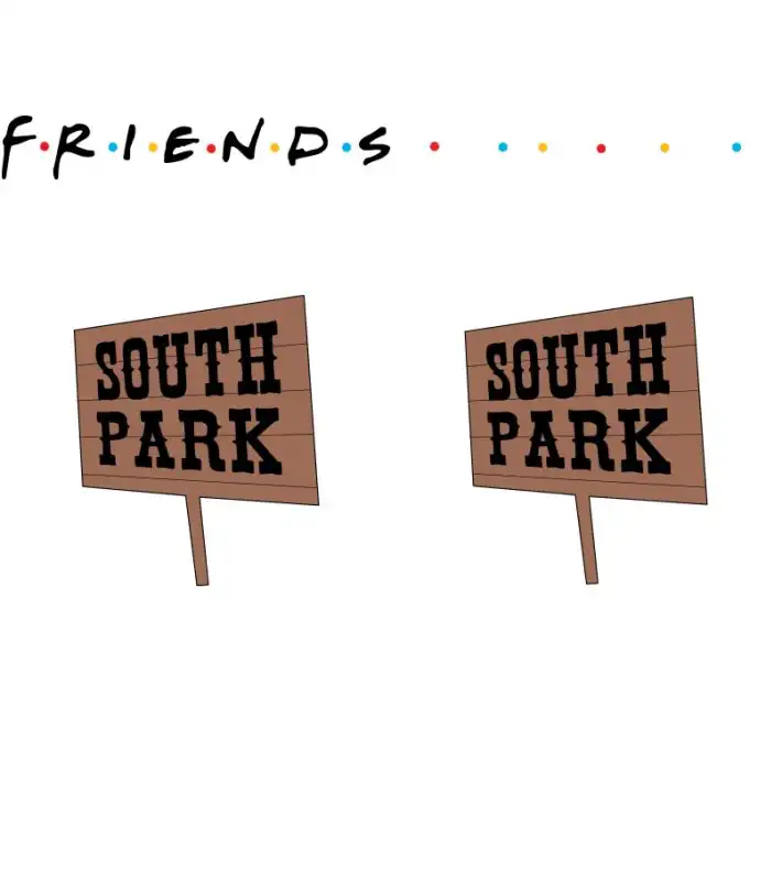 SOUTH PARK FRIENDS- 6 diseños playeras sublimacion dtf