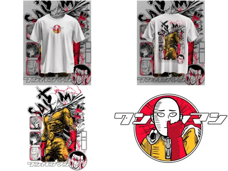 One Punch Man vector pdf 2 diseños