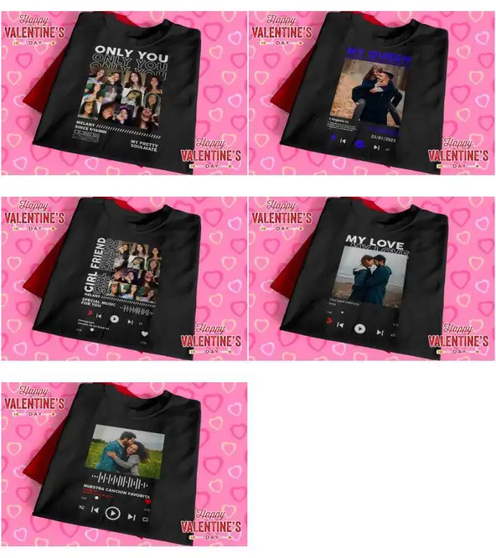 only you girl friends my love reproductor dtf 5 diseños playeras