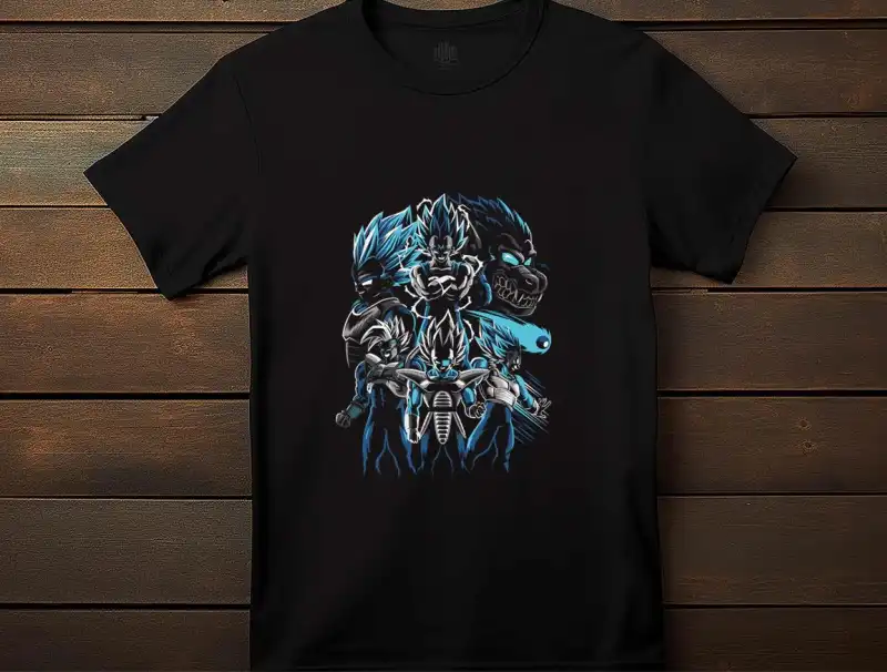 vegeta goku luffi vector DTF PDF PNG