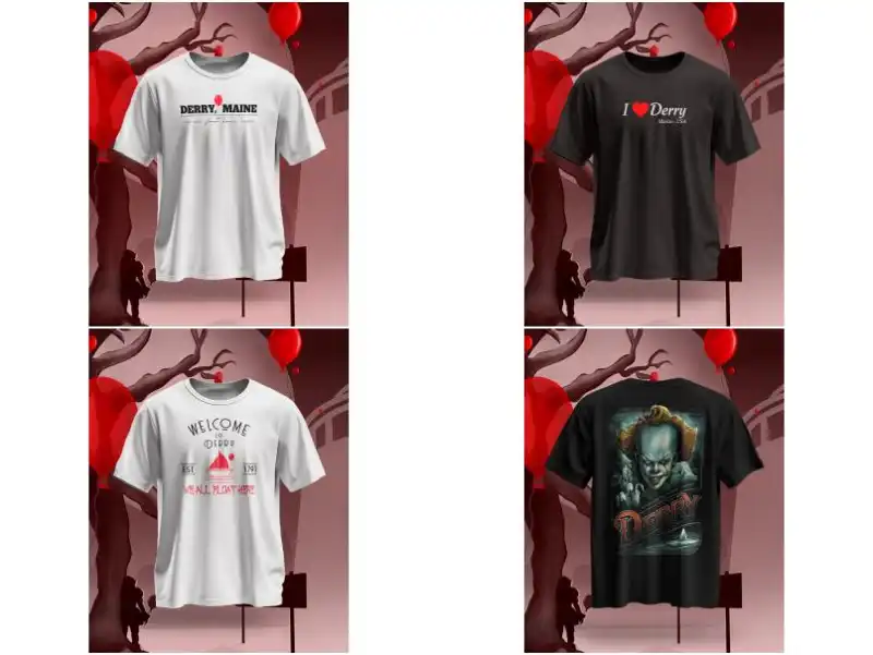 Welcome to Derry  4 DISEÑOS dtf sublimacion png
