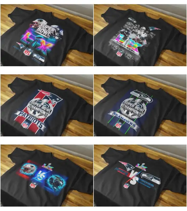 12 diseños semitonos NFL Super bowl DTF PNG