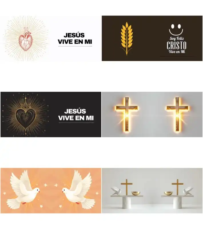 12 plantillas cristianas tazas sublimar