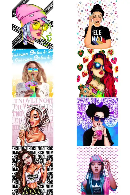 15 diseños plantillas para mujeres png sublimación dtf