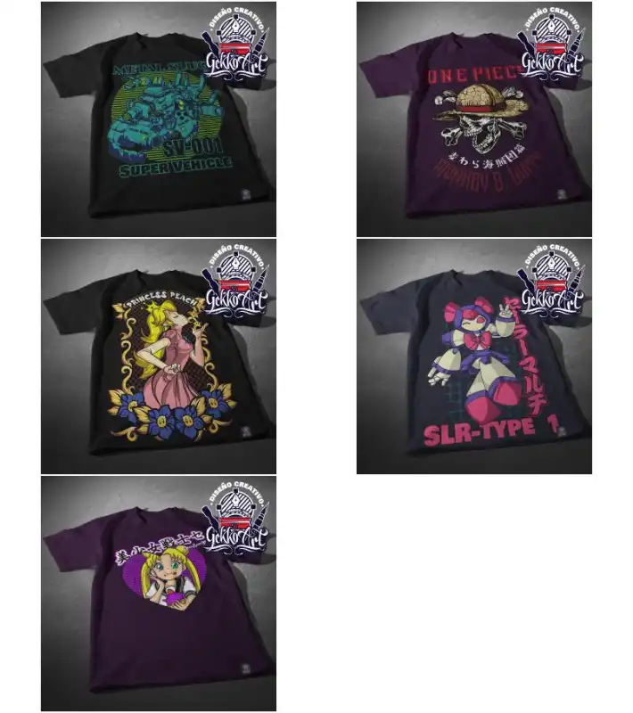 15 VECTORES caricaturas anime eps playeras sublimacion dtf