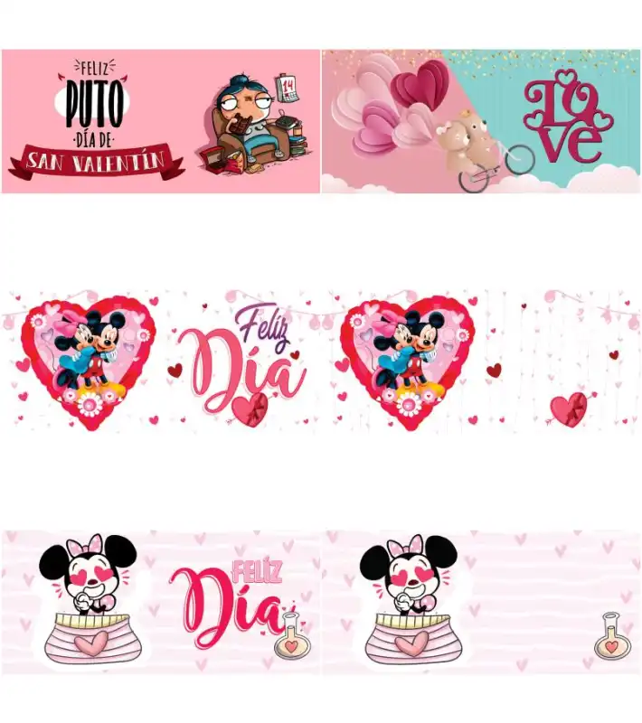 28 plantillas mickey minnie kitty cupido tazas