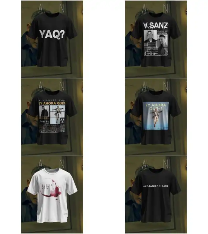 Alejandro Sanz - Artistas 12 PLANTILLAS plñayeras png