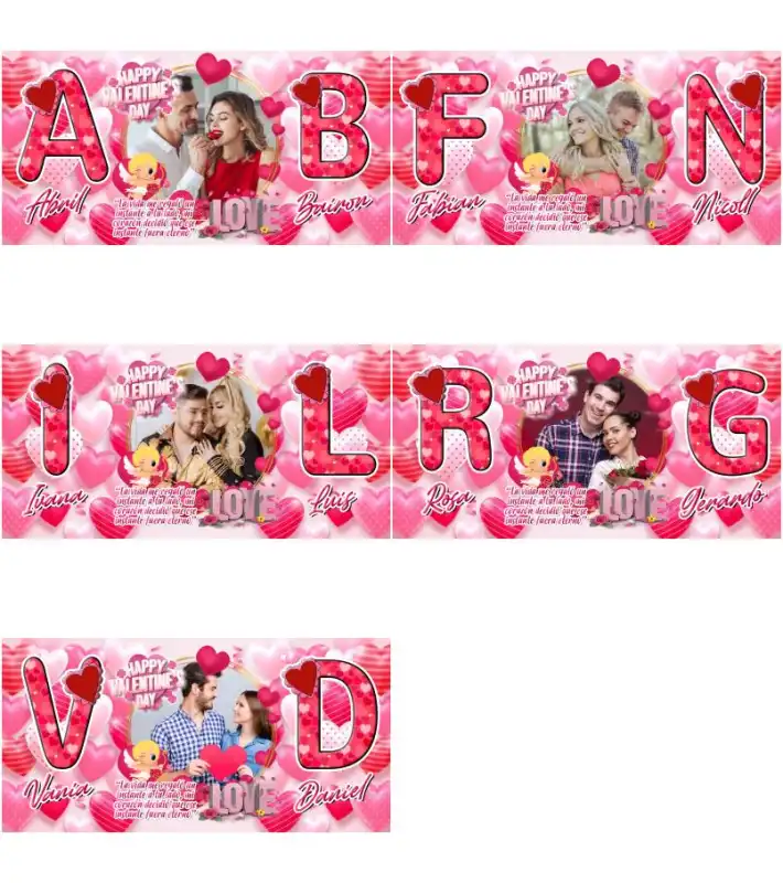 plantillas SAN VALENTIN FOTOS taza sublimacion