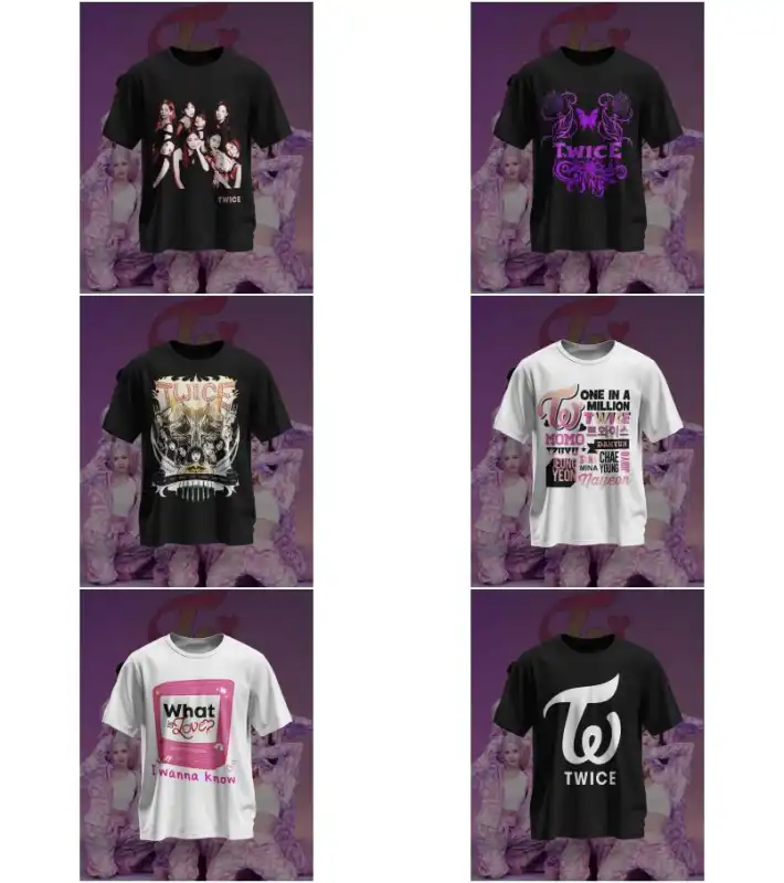 TWICE - K-POP 8 diseños gratis DTF Semitonos