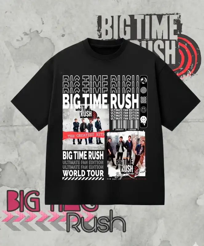 Big Time Rush - Artistas dtf png playeras