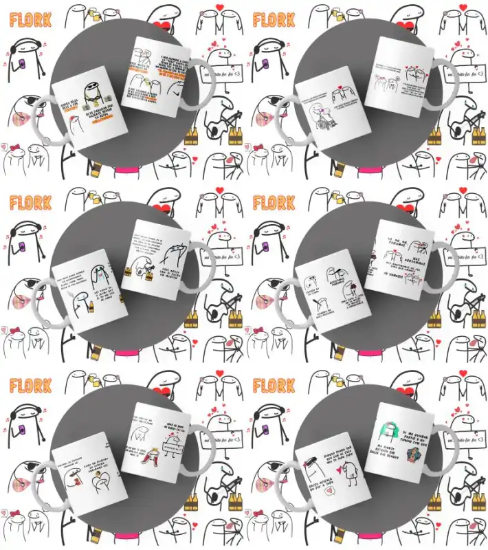 Flork cancionero canciones musica 13 plantillas taza