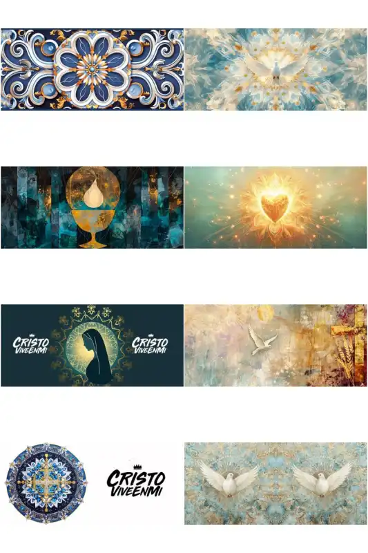 12 plantillas cristianas cristo jesus tazas sublimar