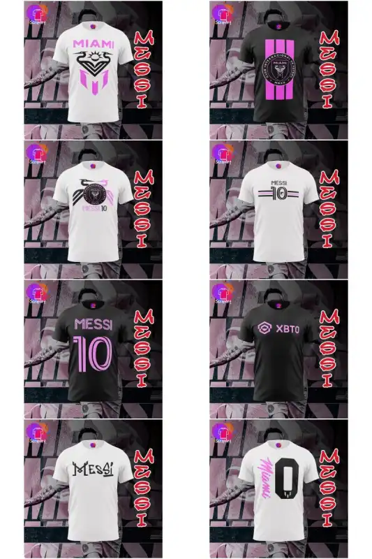 Vectores Messi inter Miami Corte Sublimacion DTF Playera