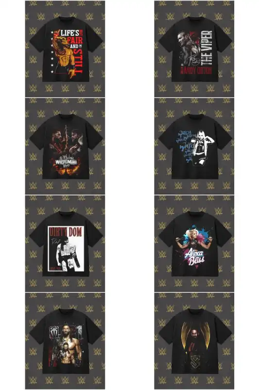 Imagenes WWE Lucha libre semitonos DTF 17 DISEÑOS