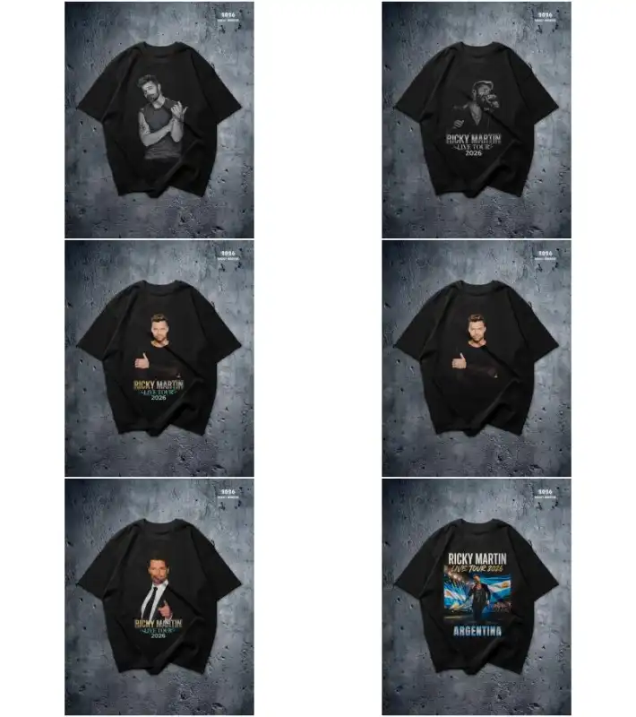Ricky Martin - Tour 2026 9 diseños PNG