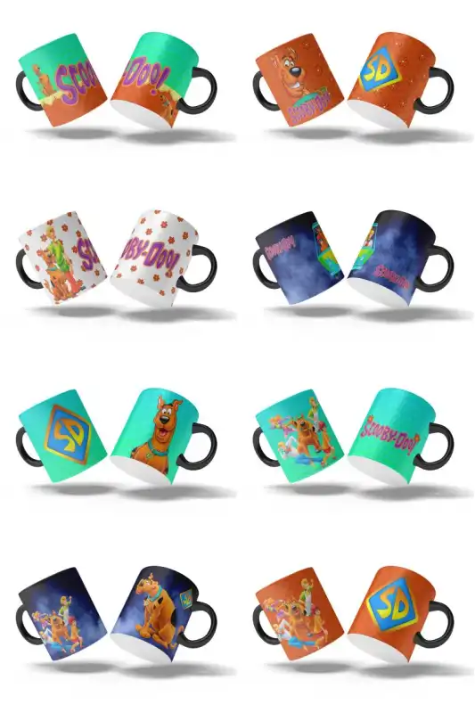 SCOOBY DOO 8 plantillas tazas editables