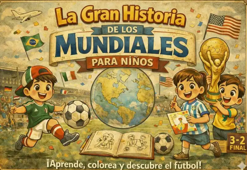 Libro imprimible La Gran Historia de los Mundiales para Niños PDF