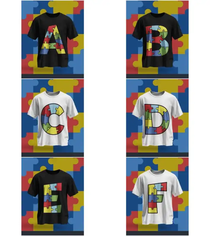 ABECEDARIO AUTISMO alfabeto editable y png