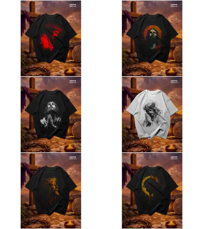 semitonos Cristo jesus DTF 9 diseños