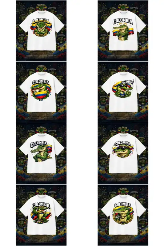 Colombia - Mundial 2026 13 Diseños plantillas DTF Sublimacion
