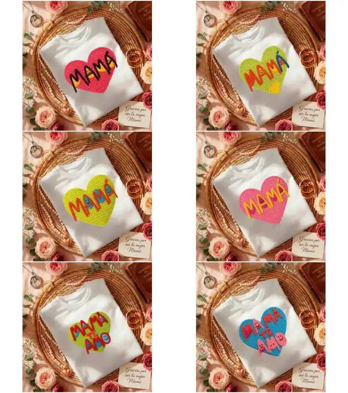 Día de la madre - Crochet PLAYERAS 13 plantillas