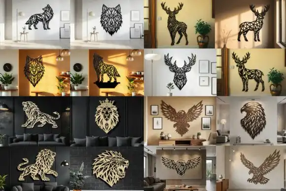 Adornos Muros Animales Corte laser