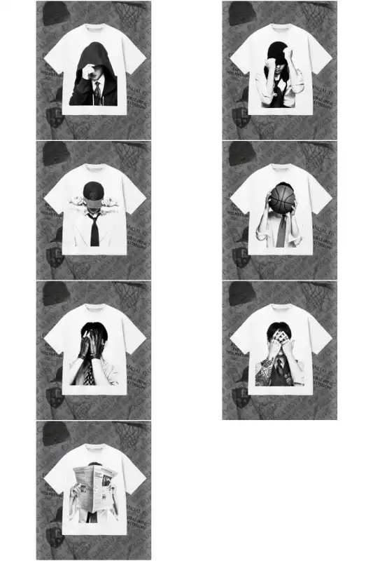 BTS - PLAYERAS semitonos blancos sublimacion 7 diseños png k pop