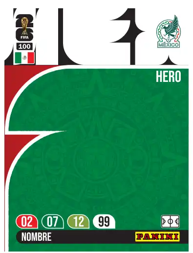 Placa Mexico Mundial Estampa Editable PDF AI