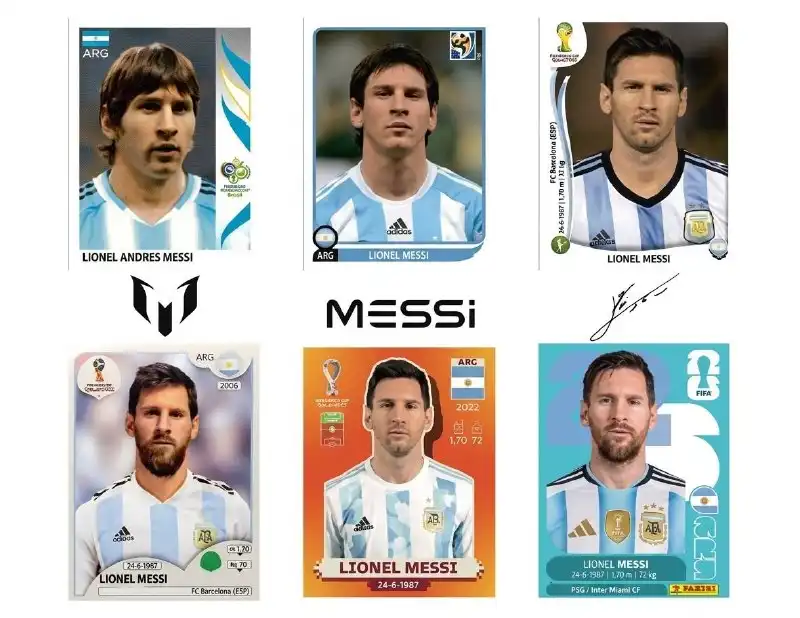 Cuadro Estampas Lionel Messi Argentina Mundial Plantilla