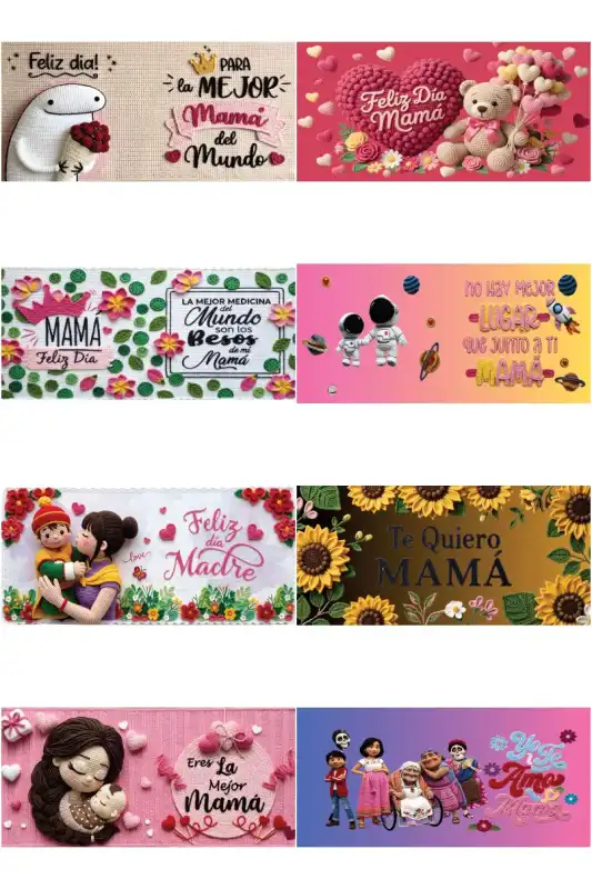 plantillas dia de la madre estilo tejido crochet 10 diseños