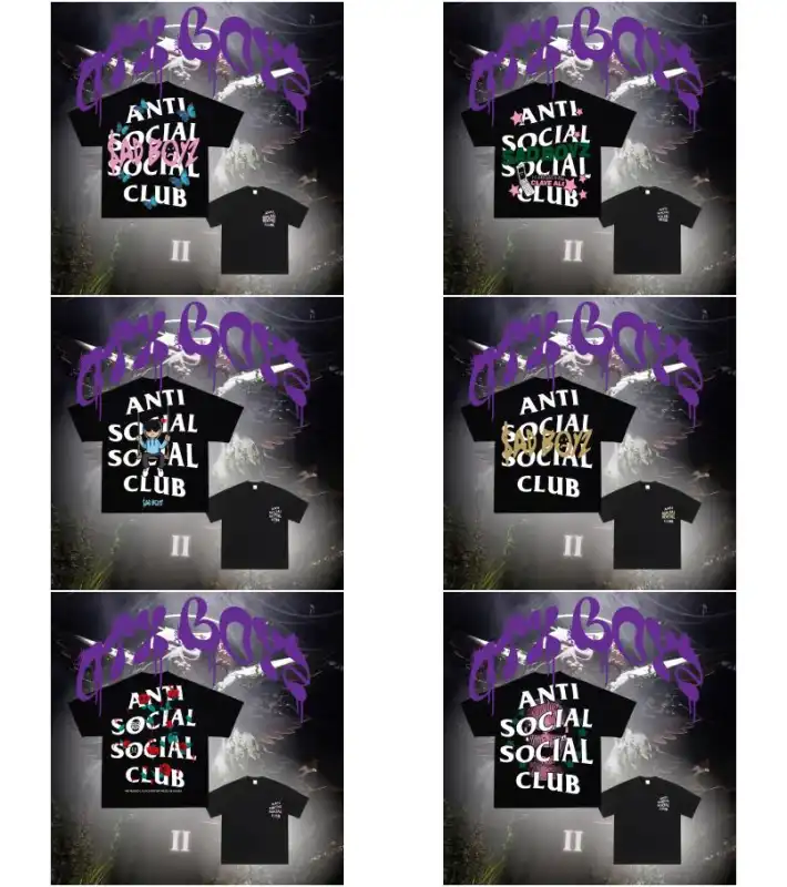 SAD BOYZ - JUNIOR H - ANTISOCIAL CLUB 11 vector diseños playeras