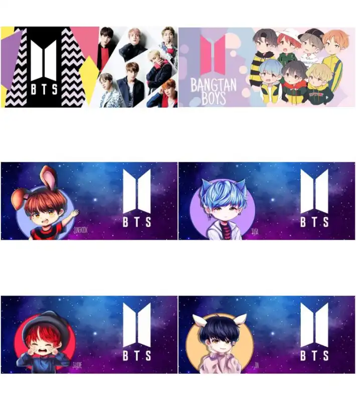 Plantillas BTS Gratis 11 diseños tazas sublimacion