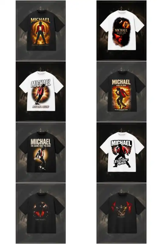 Michael Jackson playeras dtf sublimacion 12 diseños png