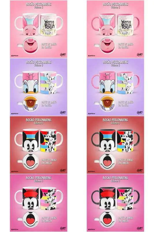 Bocas personajes chavo del 8 disney plantillas tazas