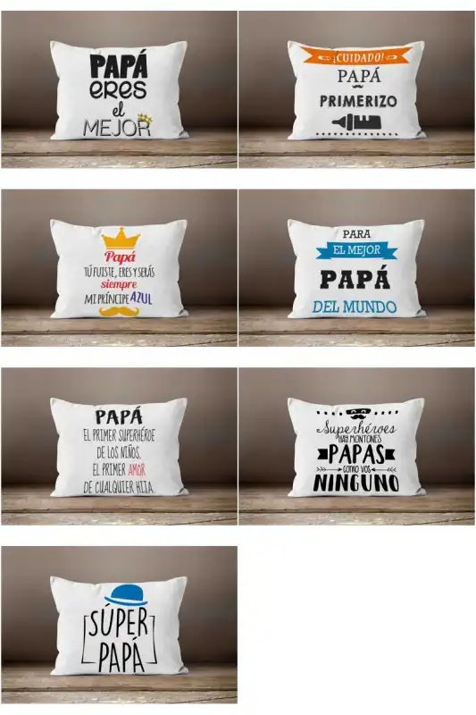 Frases Dia del padre PNG Cojines Tazas Playeras 15 diseños
